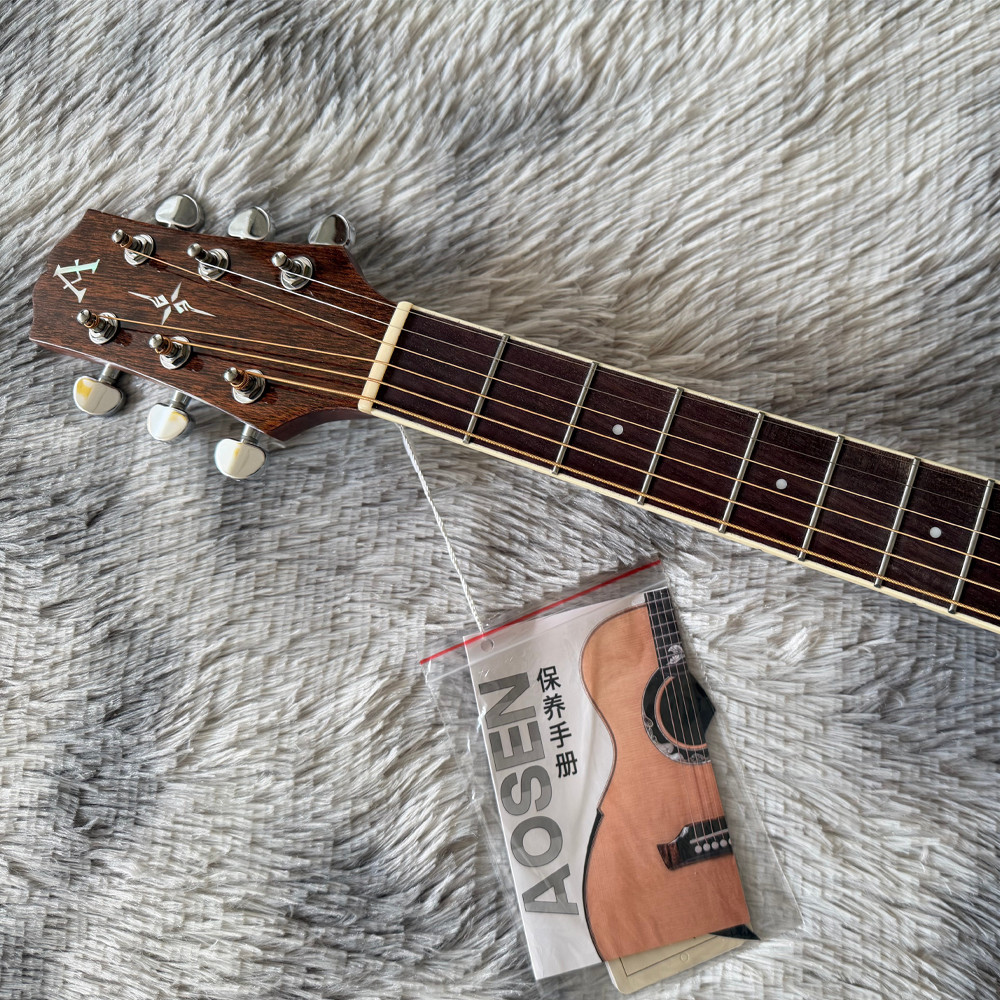 Acoustic Guitar For Beginners And Easy To Lear.High-Quality Double Solid Spruce