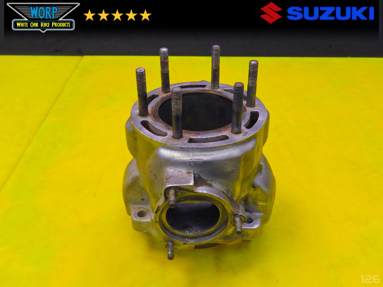 1986 SUZUKI LT250R ENGINE CYLINDER BARREL JUG TOP END + PISTON 70MM 85-92