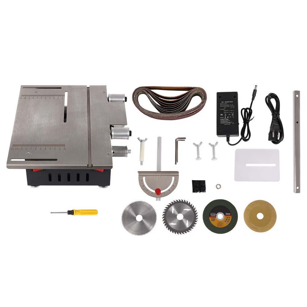 Mini Electric Table Saw Bench Circular Blade Woodworking Cutting Tool Machine US