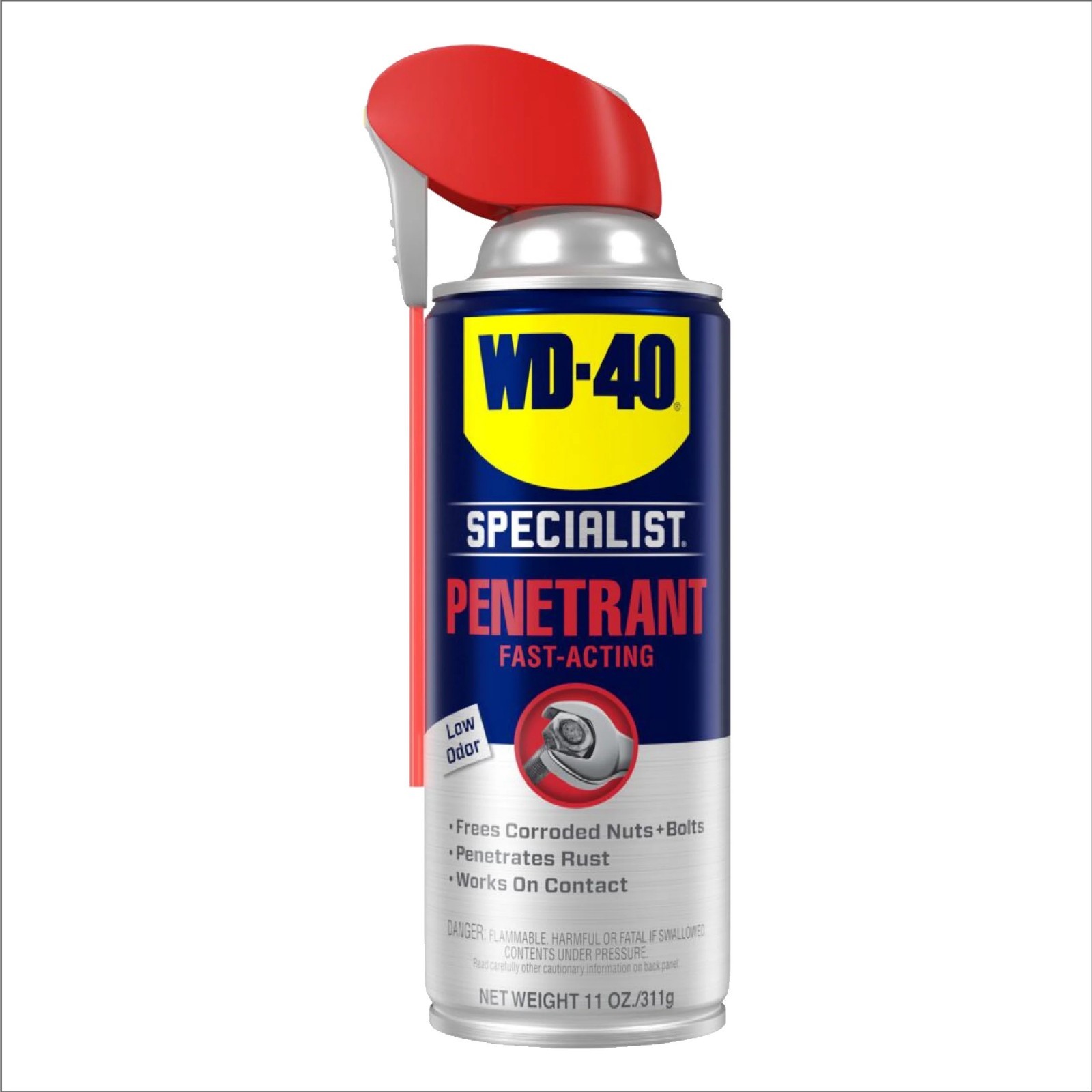 (2 pack) WD-40 Specialist Fast-Acting Penetrant Spray, 11 oz