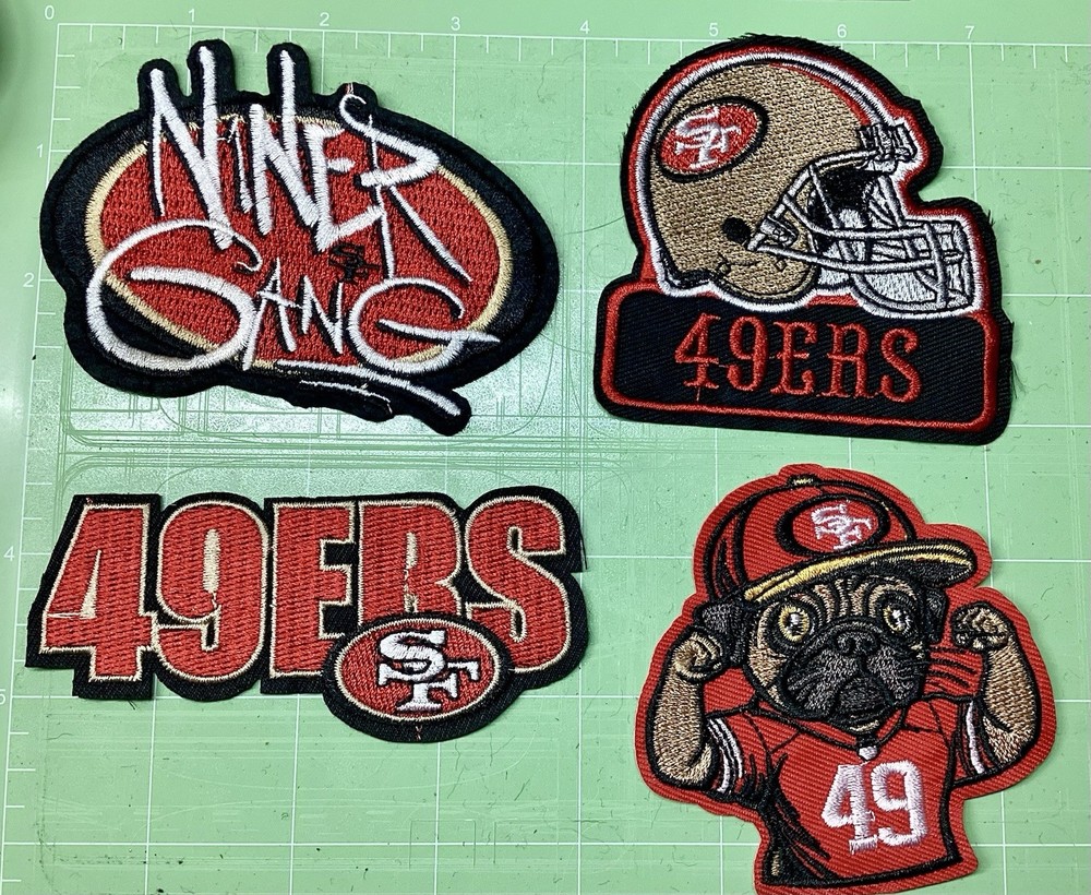 Niners Gang 49ers Embroidered Iron Patch Bundle 4/12
