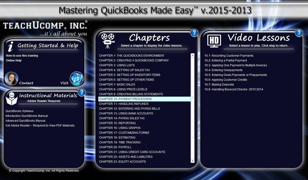 Learn QUICKBOOKS PRO 2015 2014 2013 Video Training Tutorial DVD-ROM Course 9 Hrs