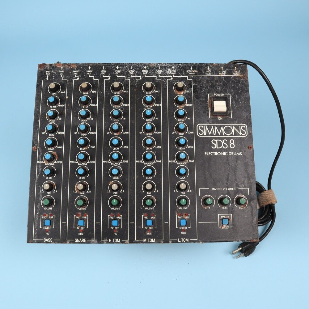 Simmons SDS 8 Analog Electronic Drum Drums Machine Synthesizer  Module RUSTY