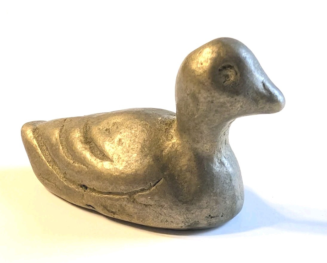 Vintage Miniature Brass Duck Paper Weights Collectibles Set of 3
