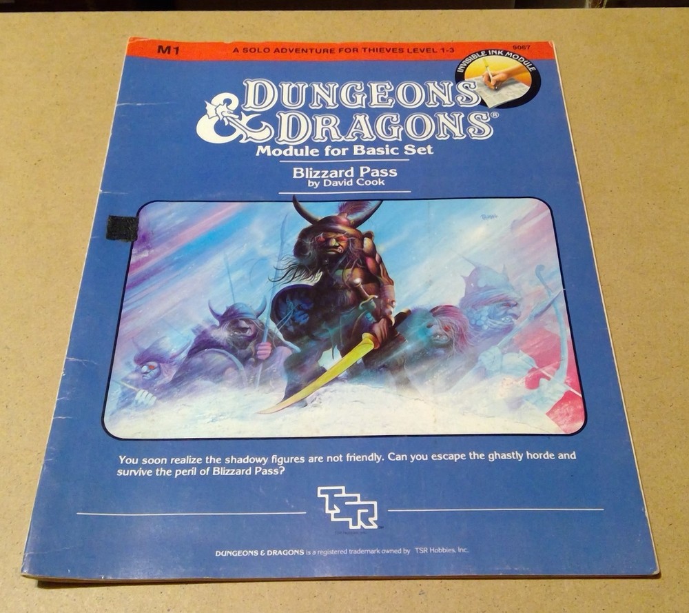 Dungeons & Dragons Module M1 Blizzard Pass 9067