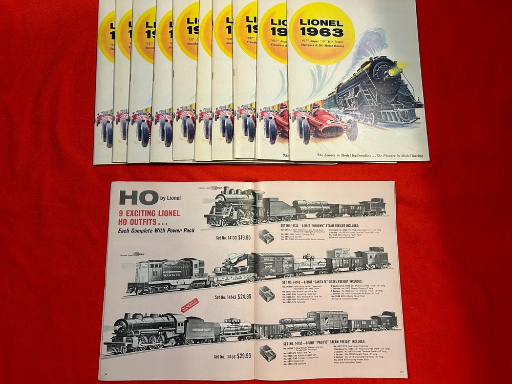 ORIGINAL LIONEL POSTWAR 1963 CONSUMER TRAIN CATALOG IN C8/9 CONDITION