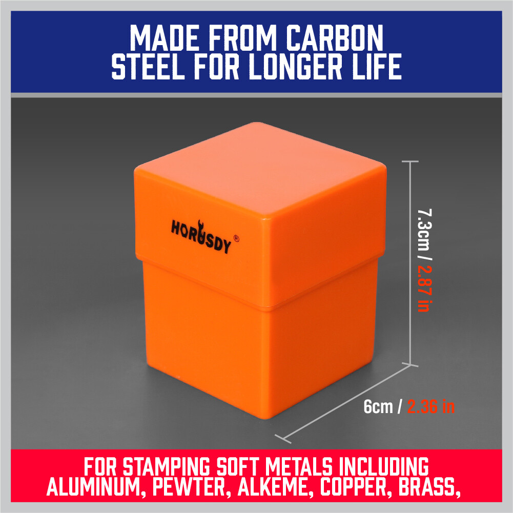 1/4" Letter & Number Stamp Punch Set 36pc Hardened Steel Metal Wood Leather 6mm