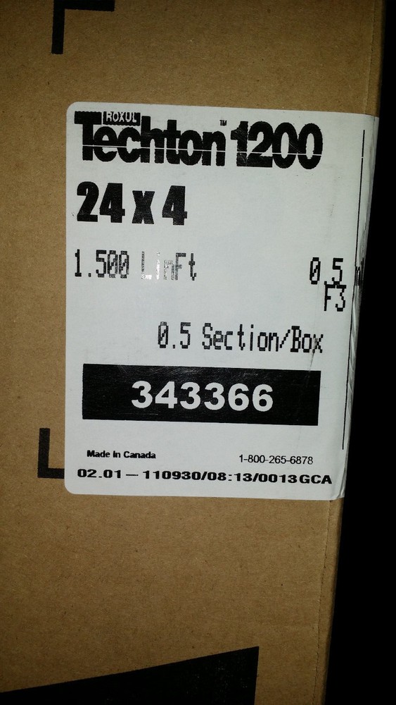 Roxul Techton 1200 Pipe Insulation 24"x4" 1.5 Linear ft 343366