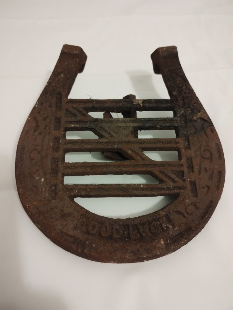 Vintage Good Luck Horseshoe with Adjustable Mounting Bracket