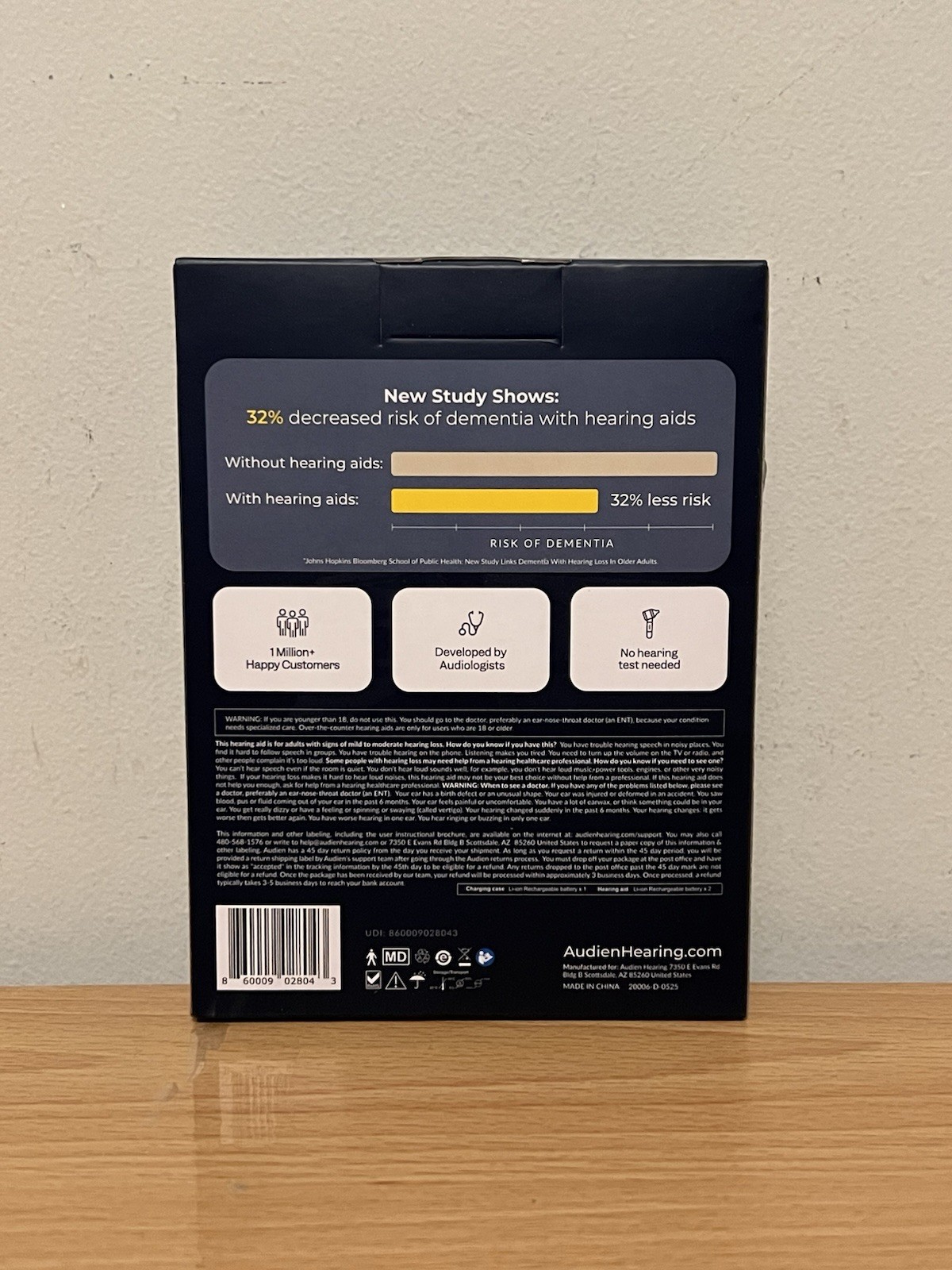 Audien ATOM PRO 2 Wireless Rechargeable OTC Hearing Aids New Sealed