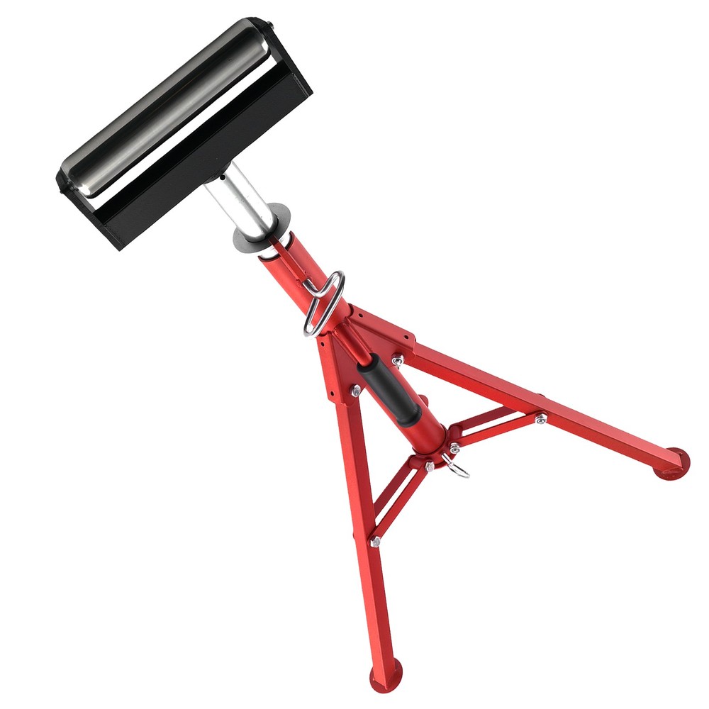 Adjustable Roller Stand Jack 2500lbs Load 27.6-52in Height Detachable Base