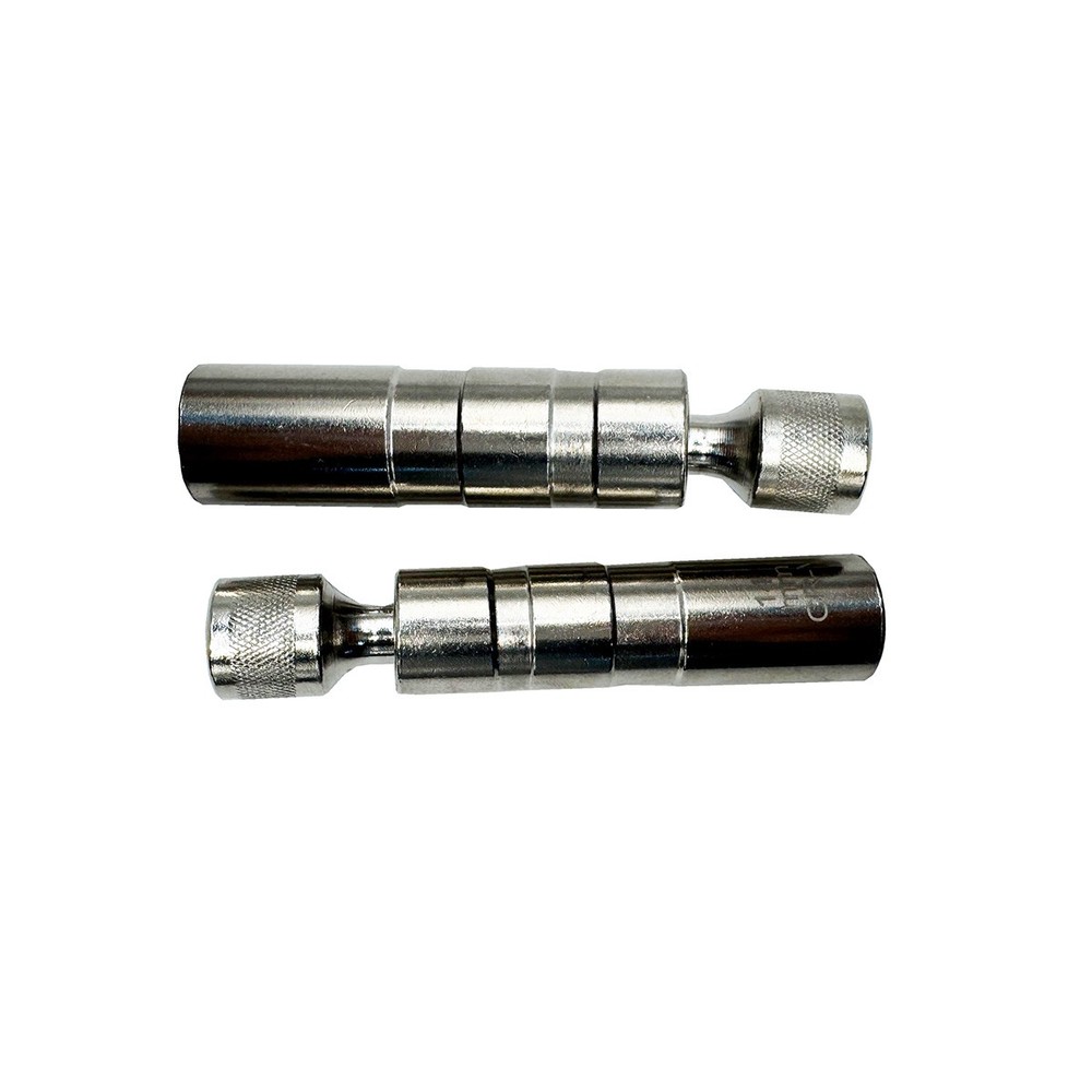 14mm & 16mm Thin Wall Magnetic Swivel Spark Plug Socket 12-Point Removal Tool