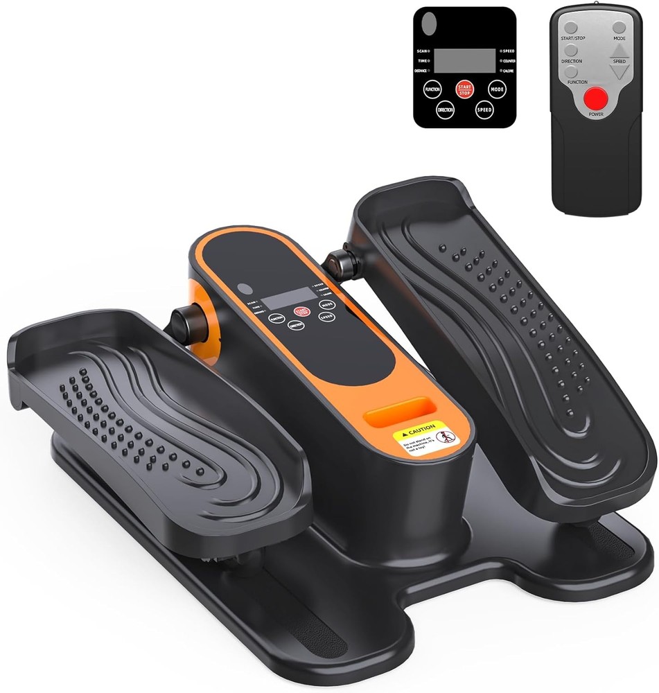 12 Adjustable Speed Under Desk Elliptical Machine Seated Pedal Exercise Machine