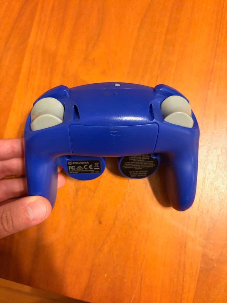GameCube Style Controller for Nintendo Switch With Cord by PowerA (tested)(blue)
