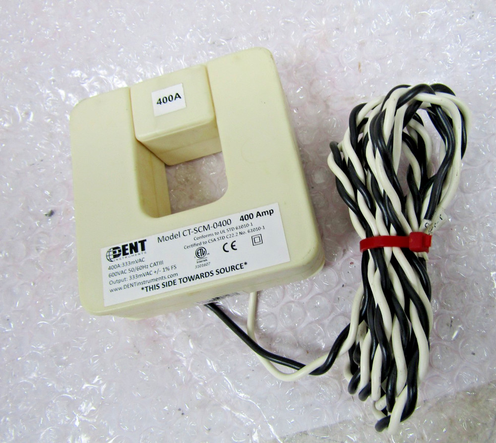 ✌️NEW DENT CT-SCM-0400 MEDIUM SPLIT CORE CURRENT TRANSFORMER 400 AMP 600VAC