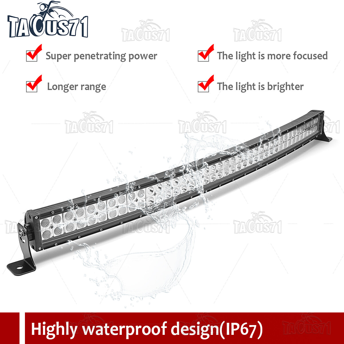 Fit 2009-2018 Dodge RAM 1500 Hidden Bumper 42'' Curved LED Light Bar Bracket Kit