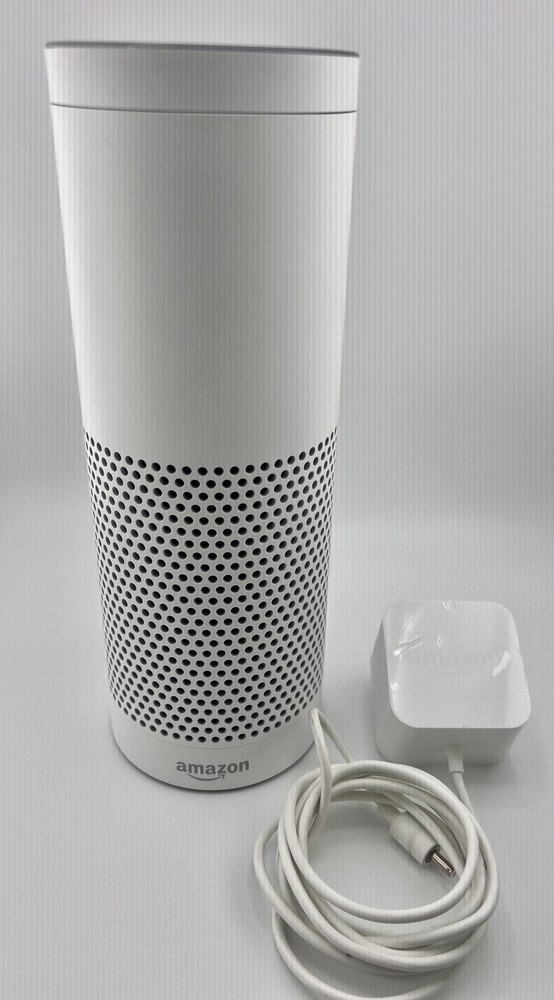 Amazon Echo (1st Generation) Smart Assistant - White Music Bluetooth