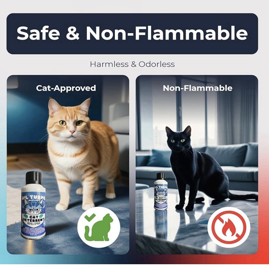 TailTurner Cat Deterrent Refill Spray Only (No Motion Sensor) 3.89oz SSSCat