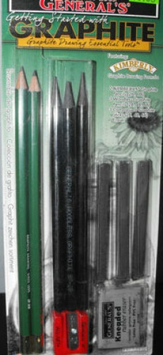 9 piece Set General's Getting Started Pastel Chalk or Getting Started Graphite