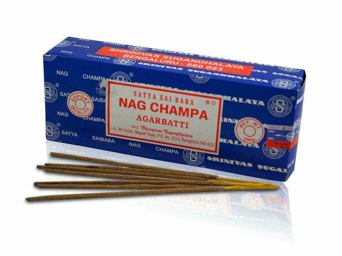 Satya Sia Baba Nag Champa Incense Sticks 250 Gram Box Free Shipping
