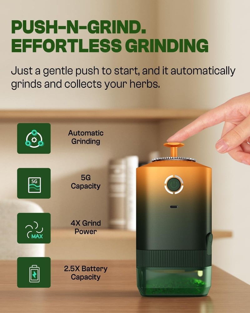 Effortless K5 Kitchen Grinder - 5g Capacity, Customizable Coarseness, Portable
