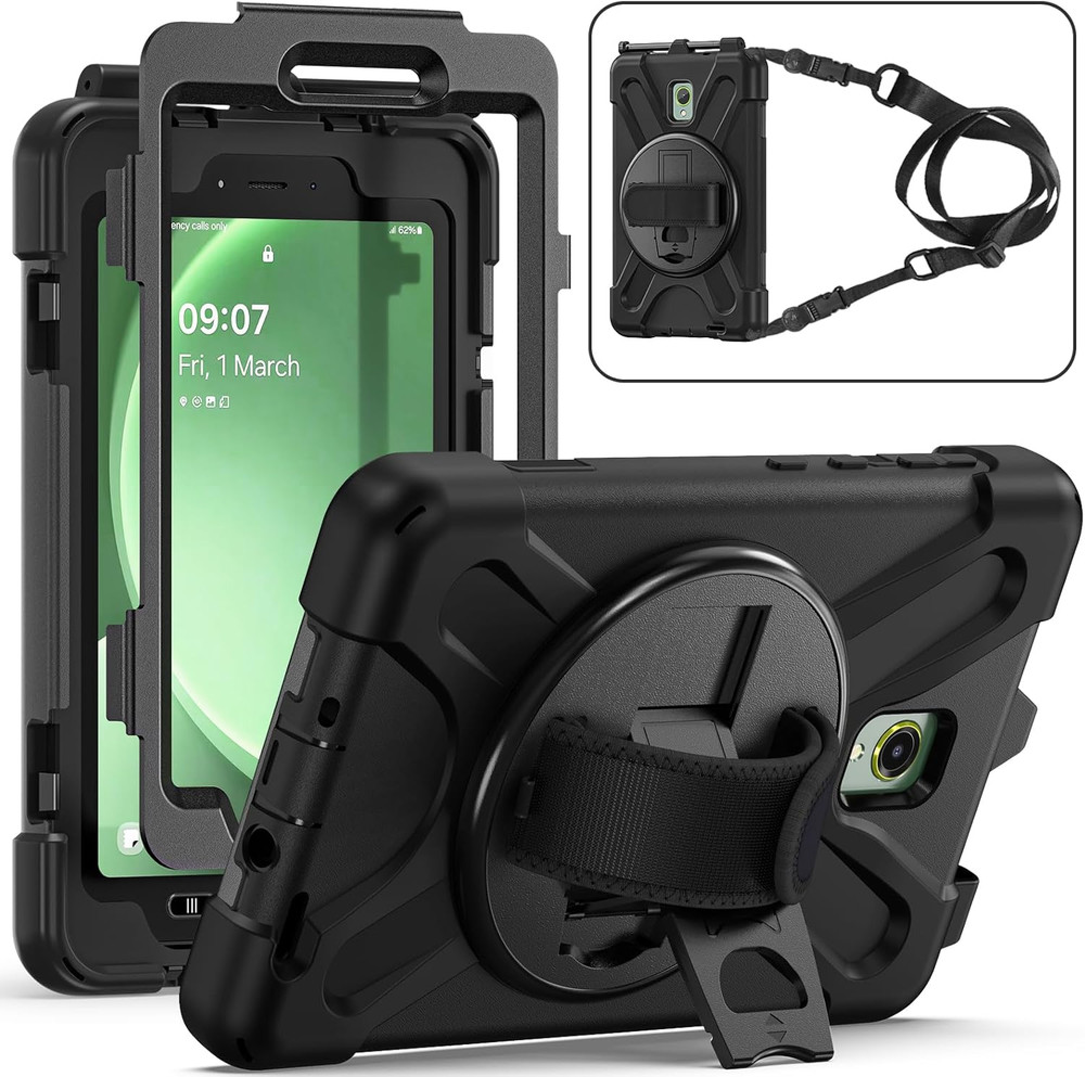 Samsung Galaxy Tab Active5/Active 3 8.0 Case, with 360 Stand, Handle Hand