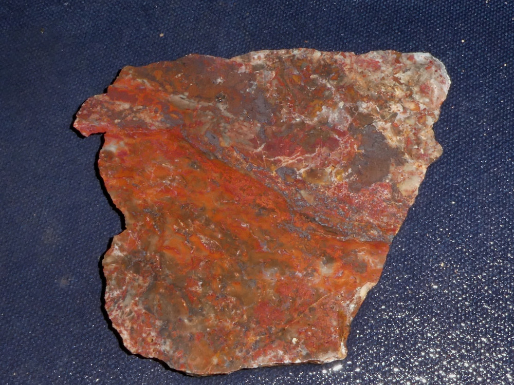 UNKNOWN JASPER SLAB 4 " x 3 1/8" - rough- cabbing - display