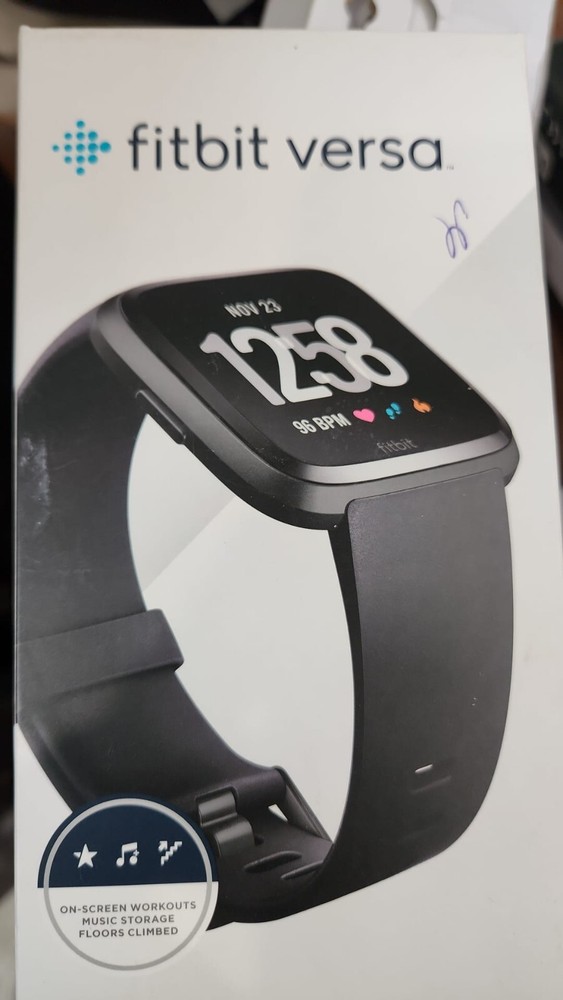 Fitbit Versa Smart Watch, Blue, One Size (S + L), Open box