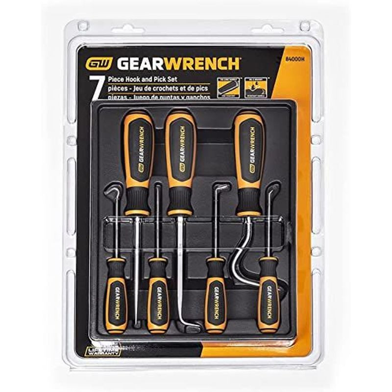 GEARWRENCH 7 Piece Hook & Pick Set | 84000H 7 Pc. Set, Multi