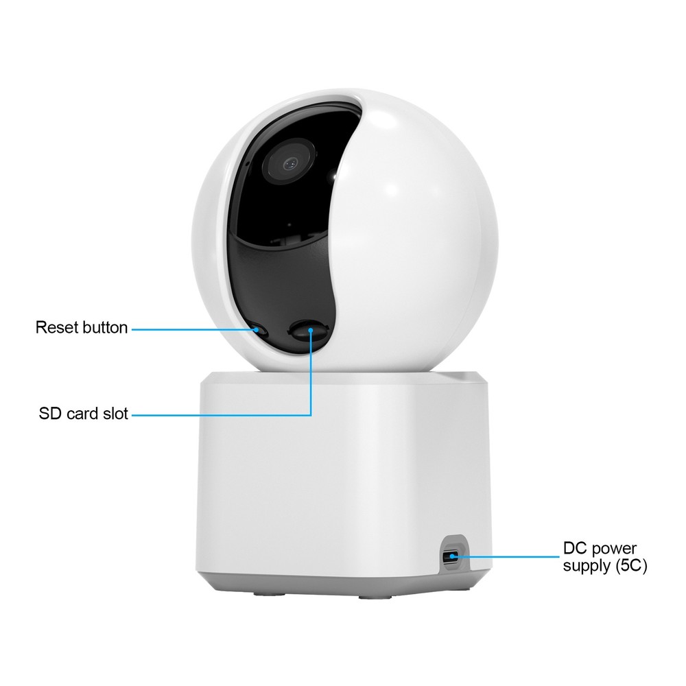 Wireless 5G WiFi Security Camera System 2K Smart PTZ Indoor Night Vision Camera