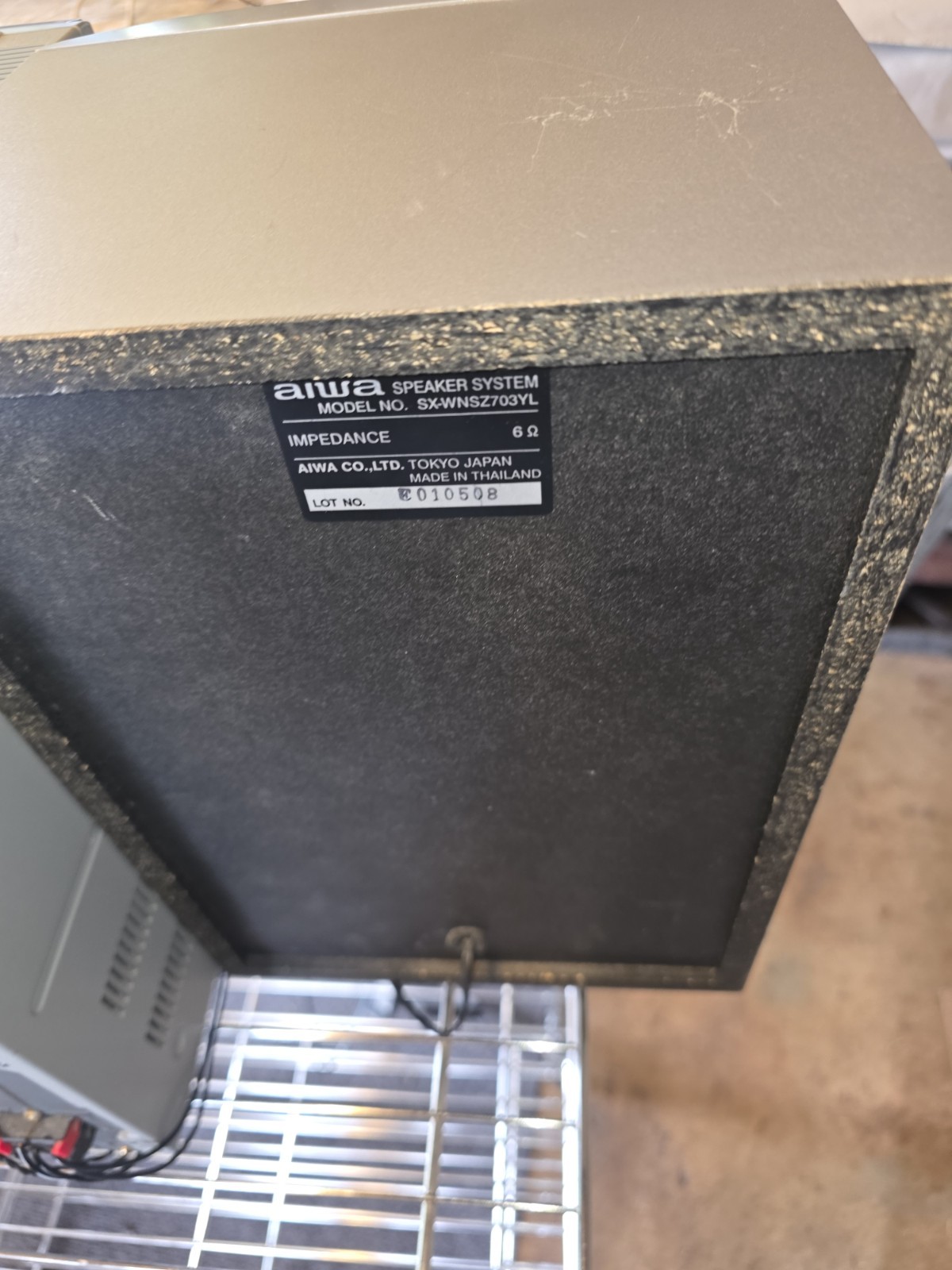 AIWA CX-NSZ705HT Compact Stereo System w/ Dual Powered Subwoofers – AM/FM Works