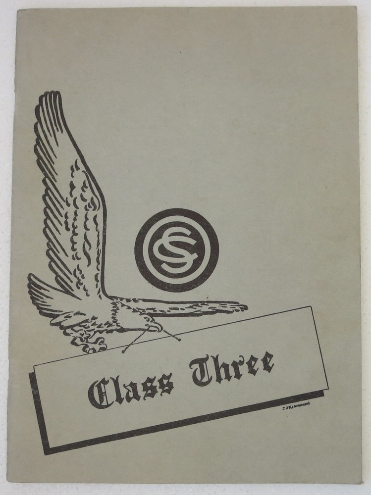 1943 WW2 US ARMY OCS TRAINING UNIT HISTORY BOOK CLASS 3 FARGO NORTH DAKOTA