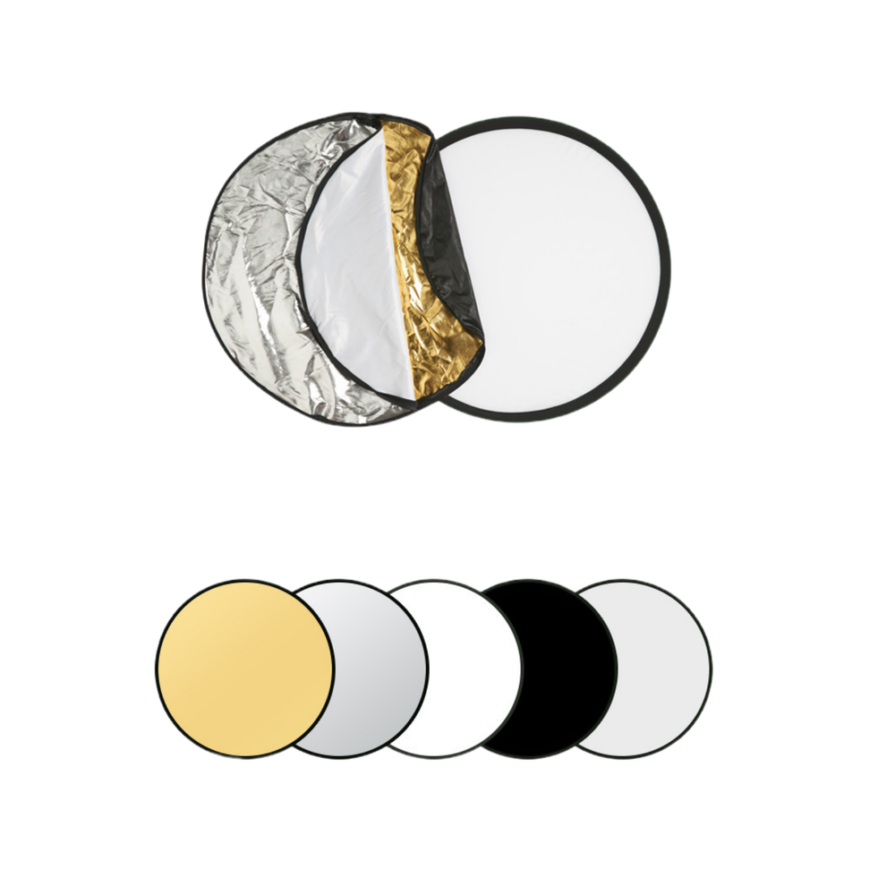 43" Light Reflector Light Diffuser 5in1 Collapsible Photography Lighting /110cm