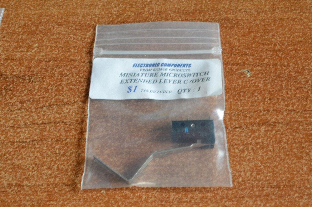 Romar Products Electronic Components Miniature Microswitch Extended Lever Switch