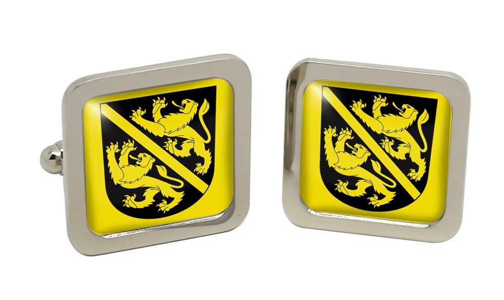 Kyburg (Switzerland) Square Cufflink in Chrome Box