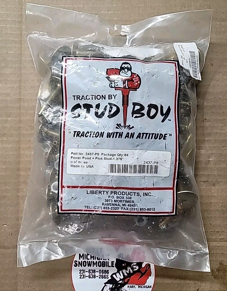 Stud Boy Power Point + Plus Stud 1.375" - 84 Pack. Part# 2437-P8