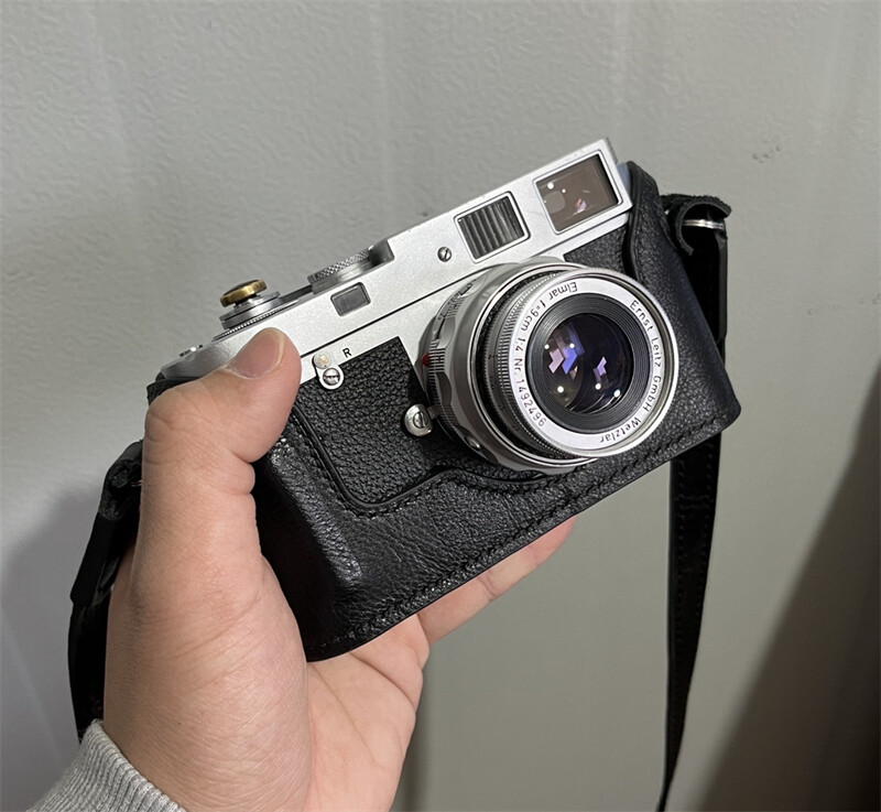 Handmade Leather Camera Half Case Protective Cover for Leica M3