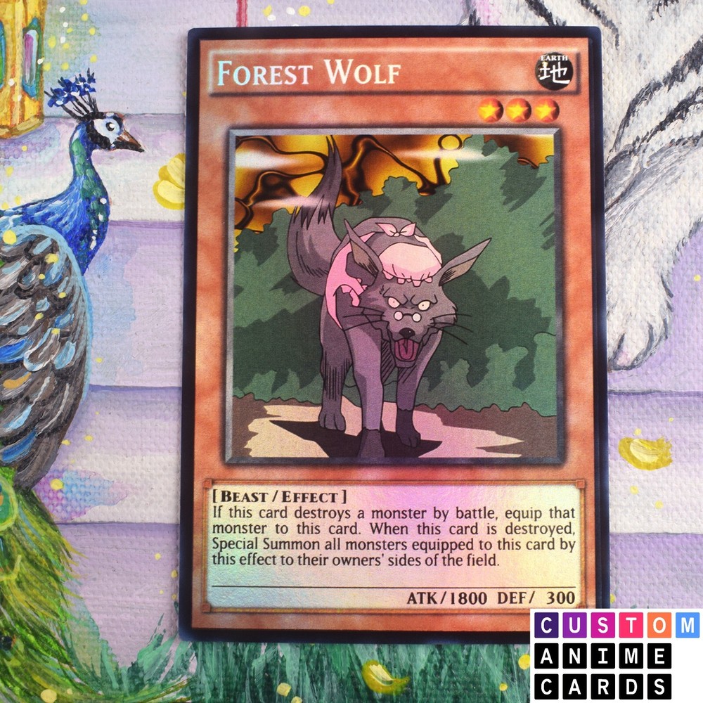 Forest Wolf ANIME EFFECT HOLO card
