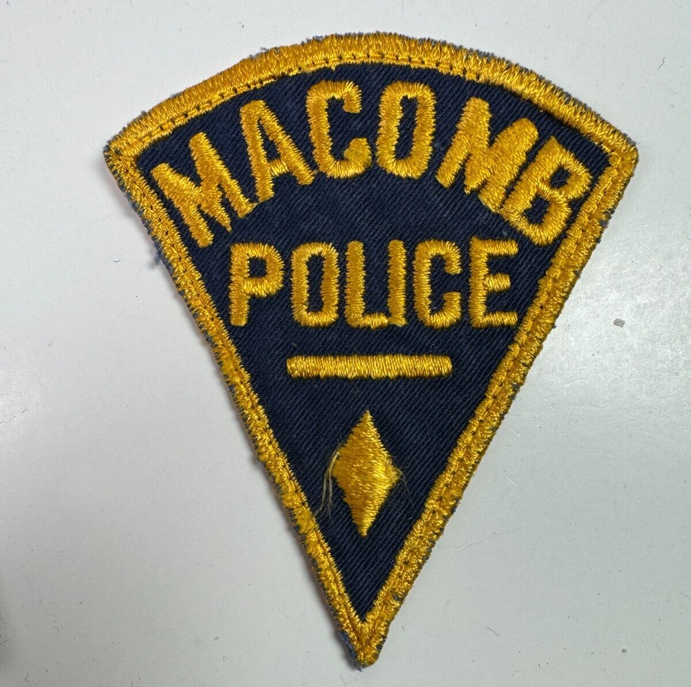 3.75" Macomb Police Illinois IL Patch