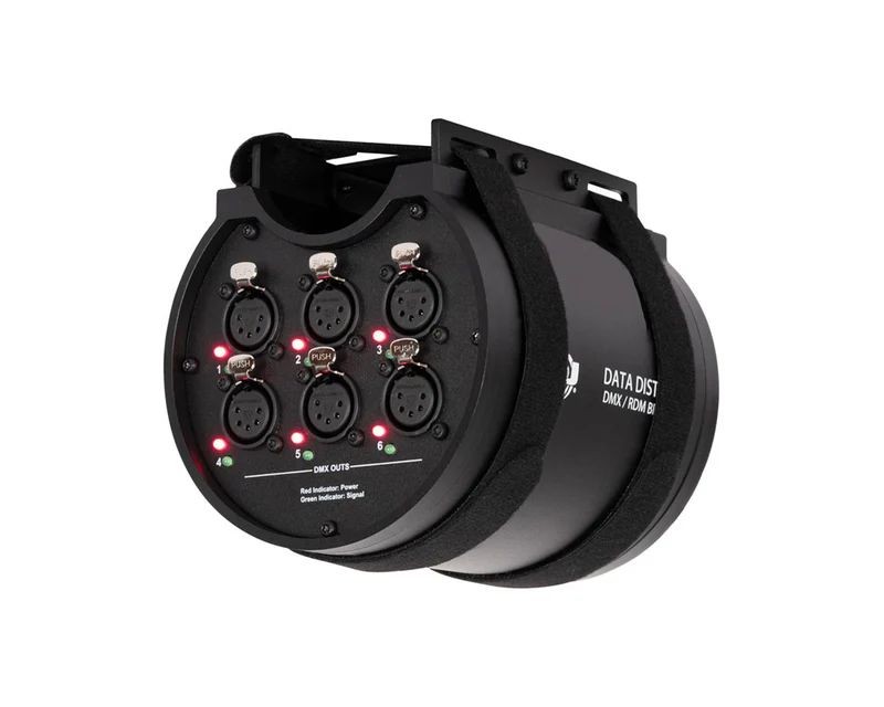 American DJ Data Distro 6; 6-way DMX and RDM split With Wired Digital Network
