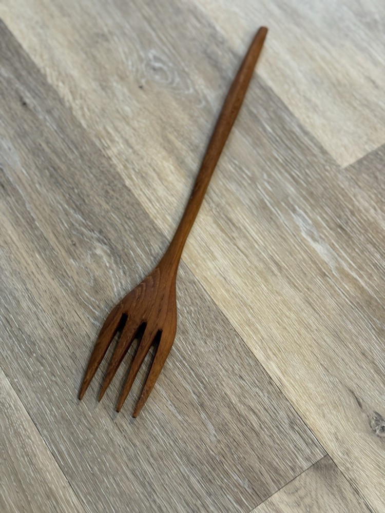 Large Wood Serving Fork