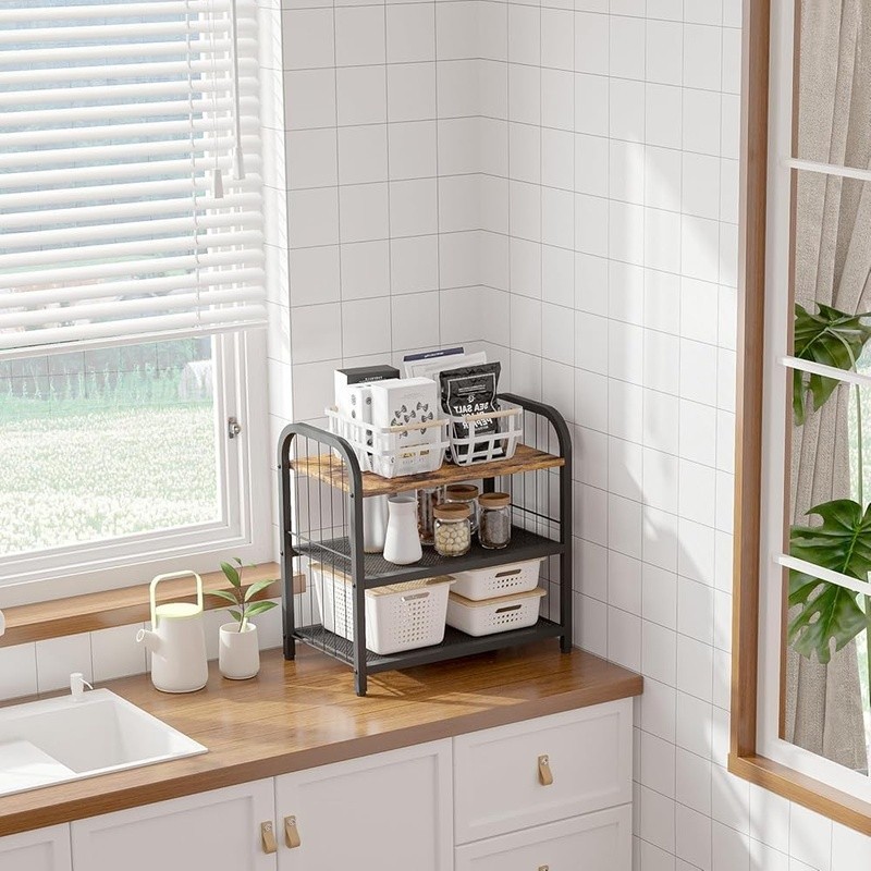 Compact 3 Tier Shoe Rack Easy Assembly Adjustable Storage Organizer Space Saving