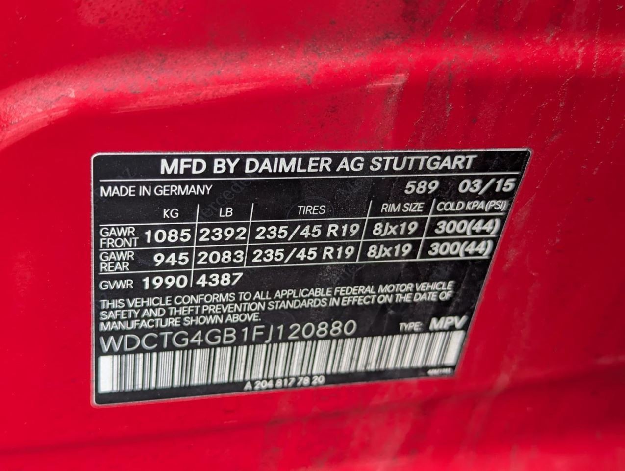 Audio Equipment Radio 156 Type GLA250 Radio Fits 15 MERCEDES GLA-CLASS 807438