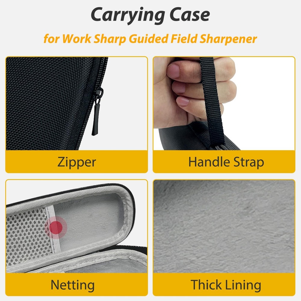 Travel Case for Work Sharp Guided Field Sharpener - Durable Black Design