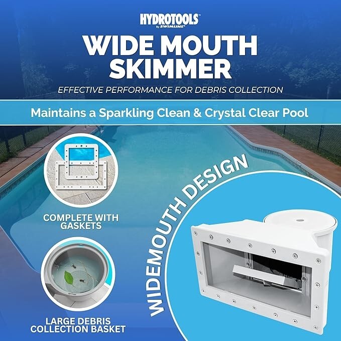 SWIMLINE Standard Wide Mouth Above Ground Pool Skimmer Kit | ABS Construction