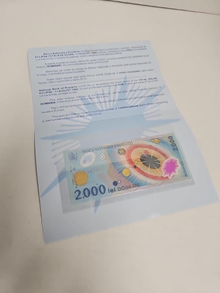 Romania 2000 Lei 1999 UNC Commemorative