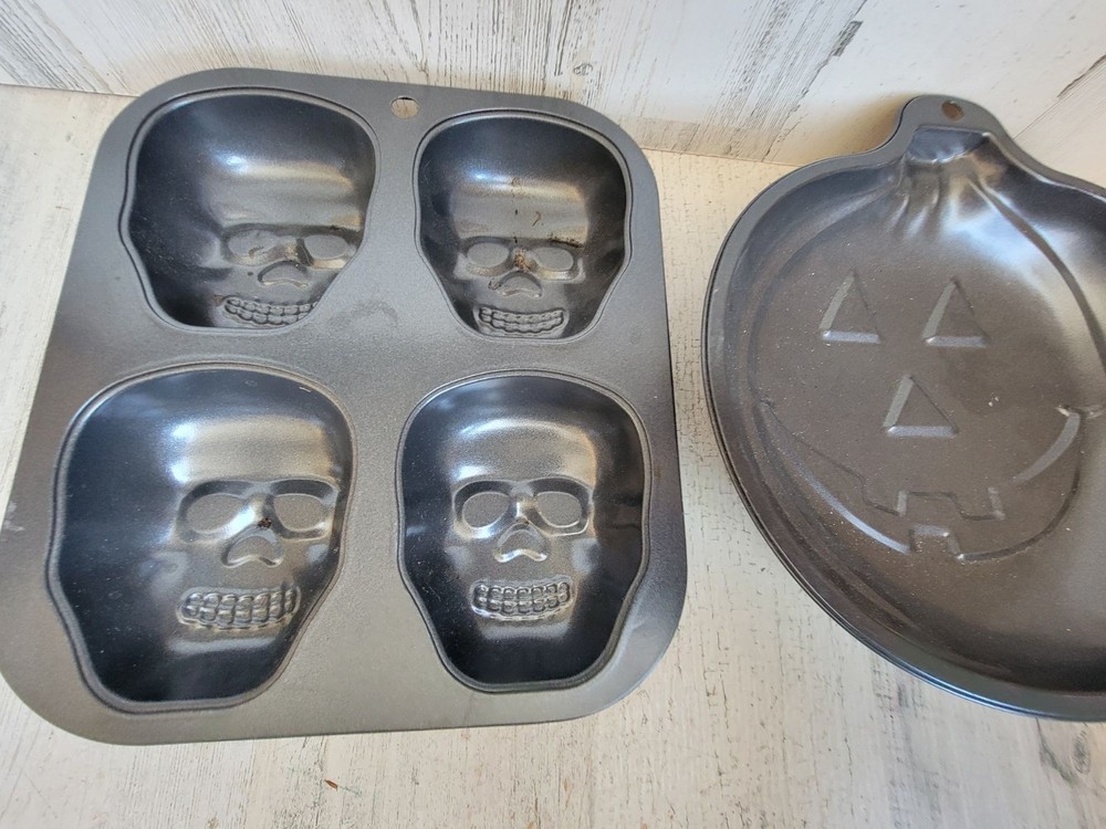 Baking mold pumpkin skull head kitchen accessory set home