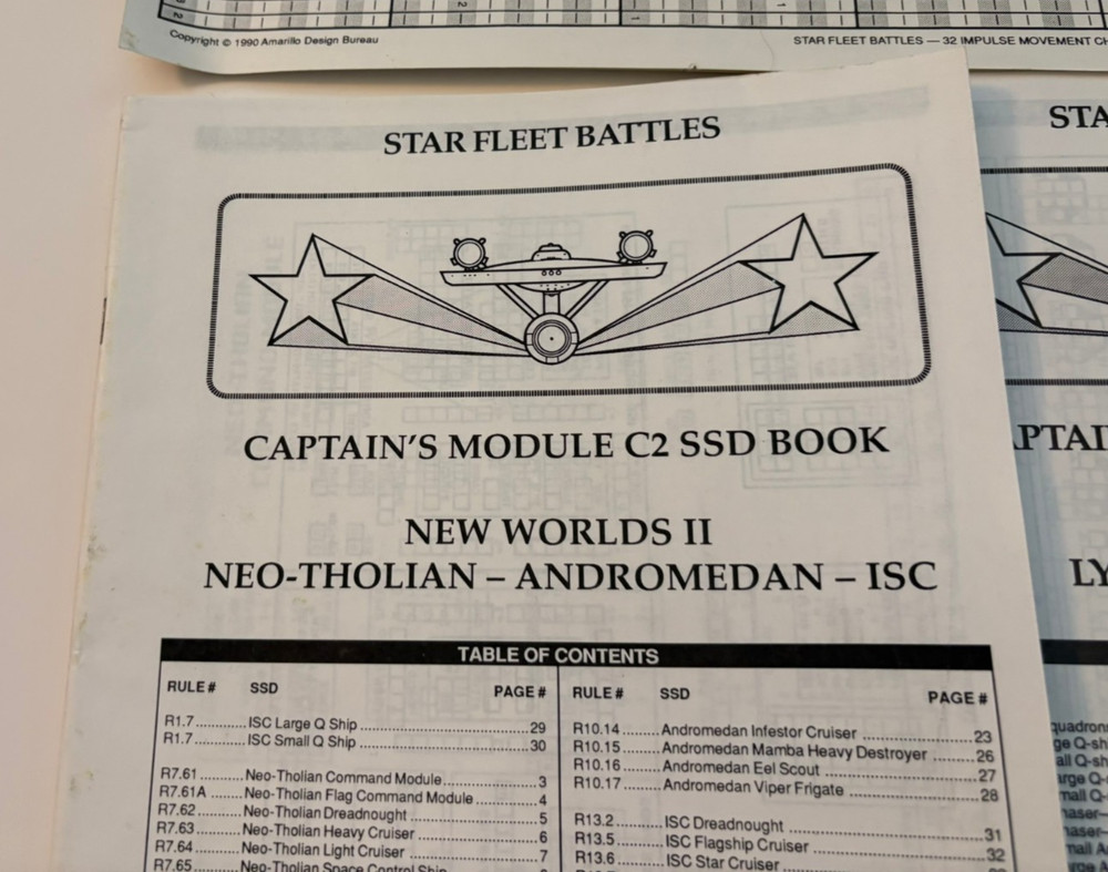 Star Fleet Battles Volume II: Task Force Games (Incomplete / Read Description)