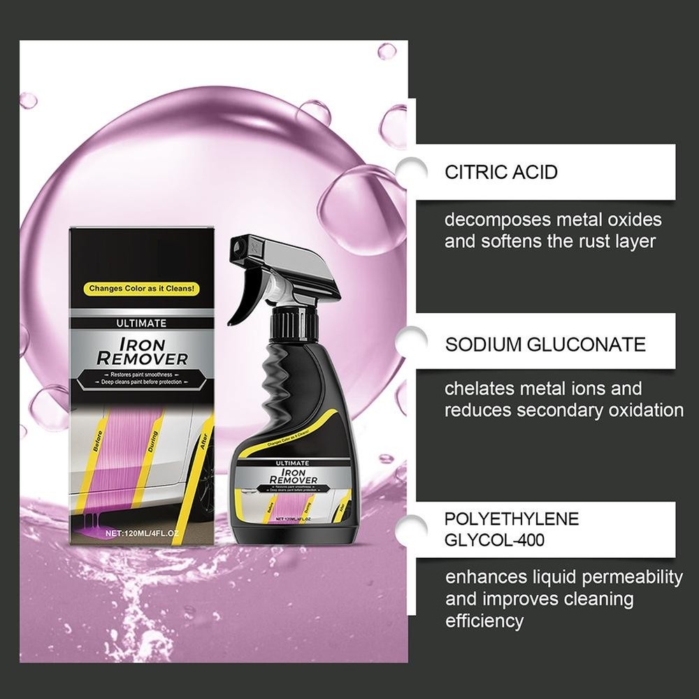 120ML Car Rust Removal: Powerful Rust Remover Spray for Rust Removal Fast