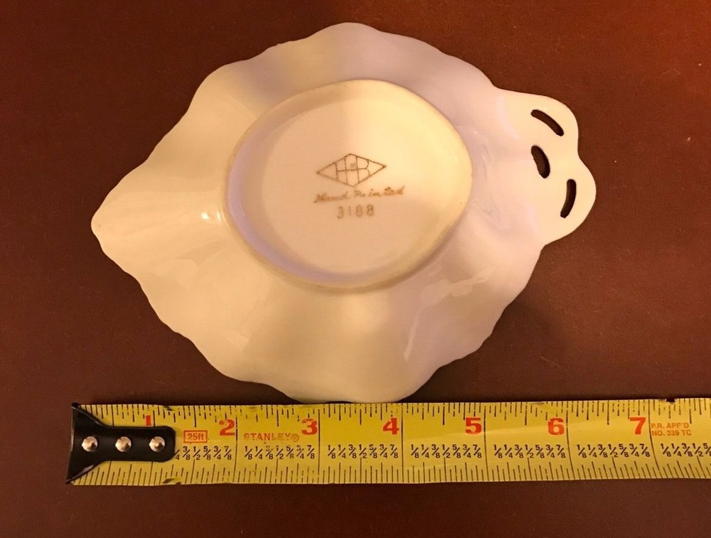 6" HB Hand Painted Ceramic Tray #3188